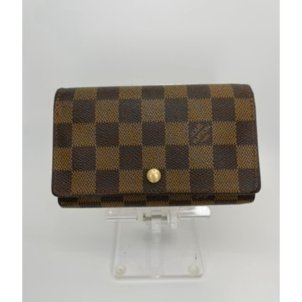 Authentic Louis Vuitton Damier Porte Monnaie Billets Tresor Wallet SP1918/114